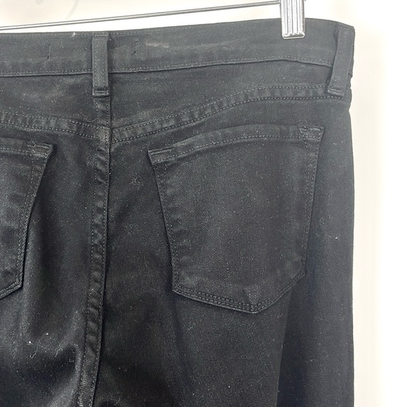 J Brand Dusk Knee-Embellished Leather-Paneled Mid-Rise Skinny Jeans - Picture 6 of 14